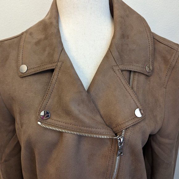 Ann Taylor Faux Suede Moto Jacket - Picture 7 of 13